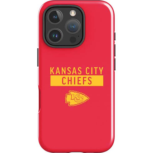 NFL Kansas City Chiefs Red Performance Series iPhone 16 Pro Impact Case